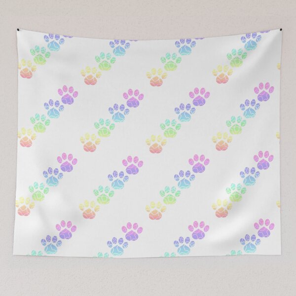 Item preview, Rainbow Paw Prints (Version 1) designed and sold by sarahghost416.