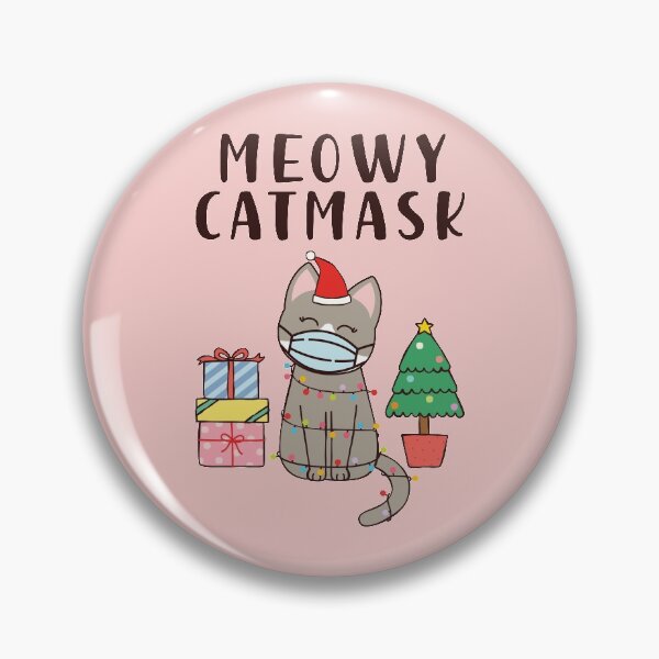 Item preview, Meowy Catmask Cute Christmas 2020 Cat designed and sold by CrystalCrush.