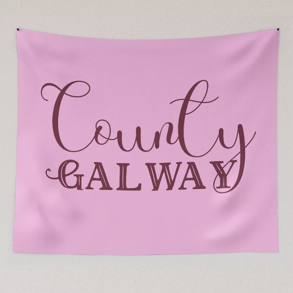 Item preview, County Galway in Burgundy font designed and sold by irishorbust.