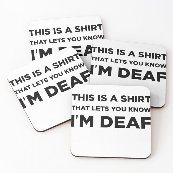 Item preview, This is a Shirt that Lets you Know I am Deaf designed and sold by GoldenDov.
