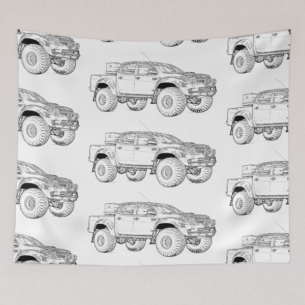 Item preview, Hilux Explorer Truck Wireframe designed and sold by Auto-Prints.
