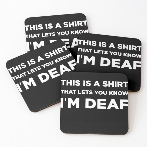 Item preview, This is a Shirt that Lets you Know I am Deaf designed and sold by GoldenDov.
