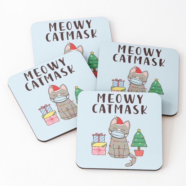 Item preview, Meowy Catmask Cute Christmas 2020 Cat designed and sold by CrystalCrush.