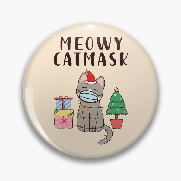 Item preview, Meowy Catmask Cute Christmas 2020 Cat designed and sold by CrystalCrush.