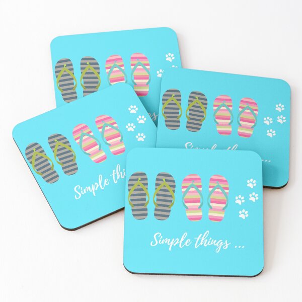Item preview, Simple things .... (The simple things in life are the best things). Footwear, pawprints, colour images, white text designed and sold by JellyBeenzz.
