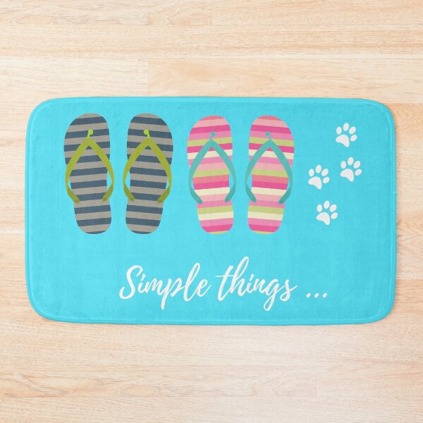 Item preview, Simple things .... (The simple things in life are the best things). Footwear, pawprints, colour images, white text designed and sold by JellyBeenzz.
