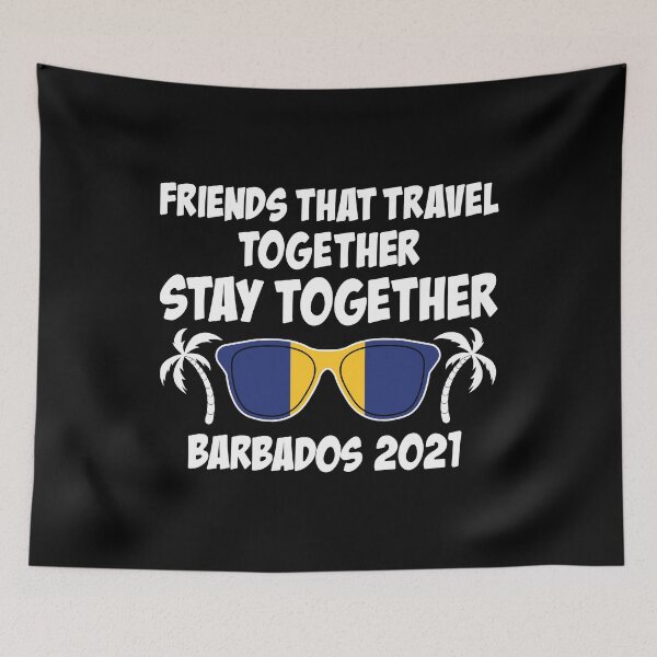 Item preview, Friends That Travel Together Barbados Girls Trip 2021 graphic designed and sold by jakehughes2015.