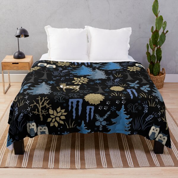 Item preview, Winter nights aesthetic pattern designed and sold by Nyanko-Sempai.