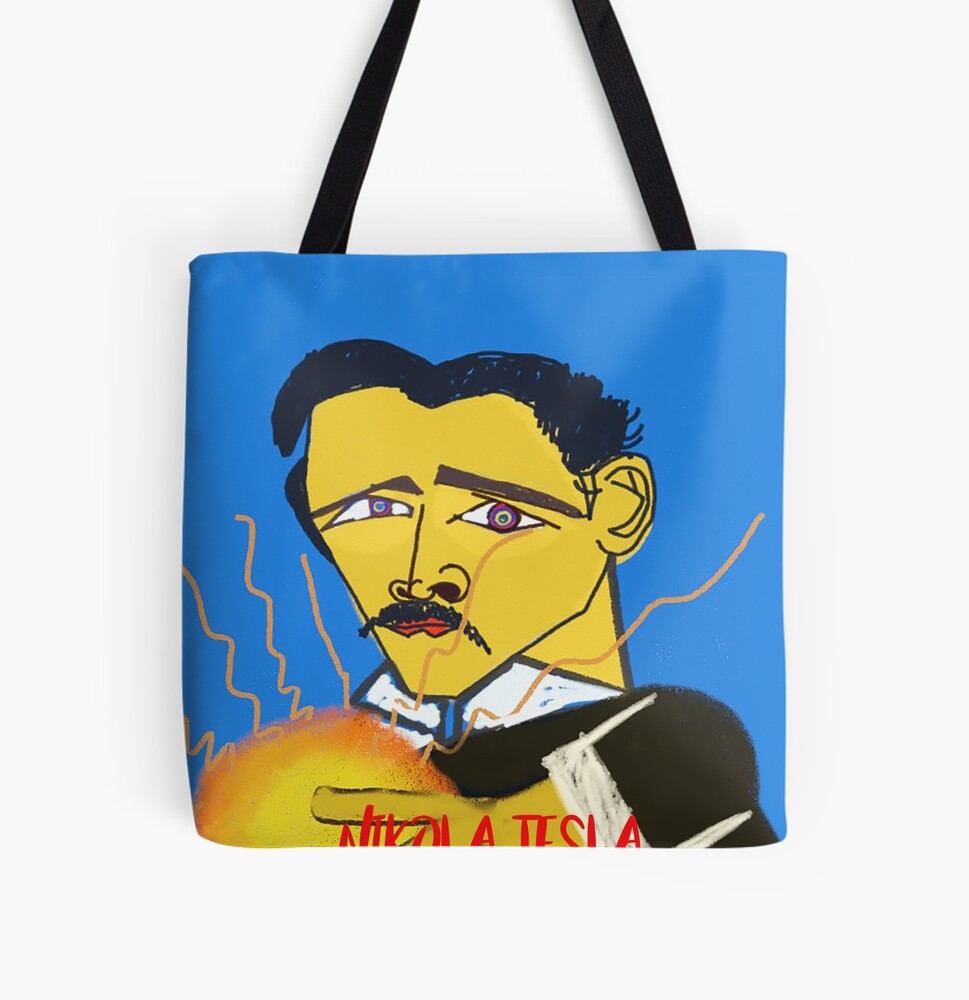 nikola tesla portrait modern art  Backpack