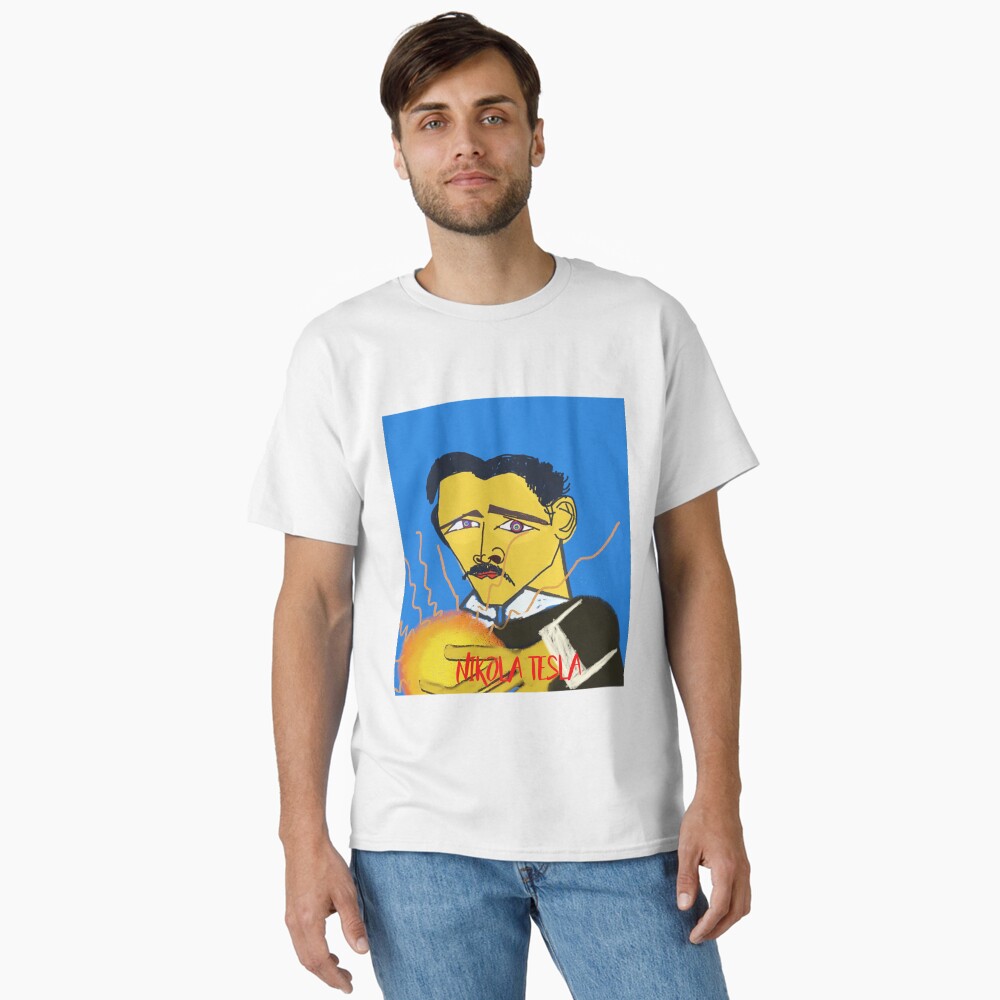 nikola tesla portrait modern art  Backpack