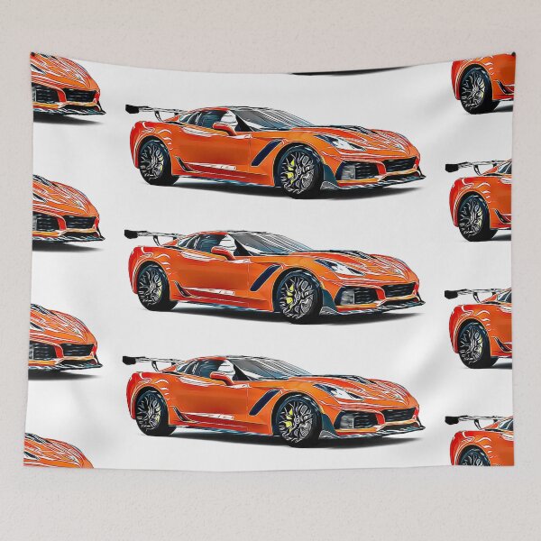 Item preview, Corvette ZL1 Cartoon designed and sold by Auto-Prints.