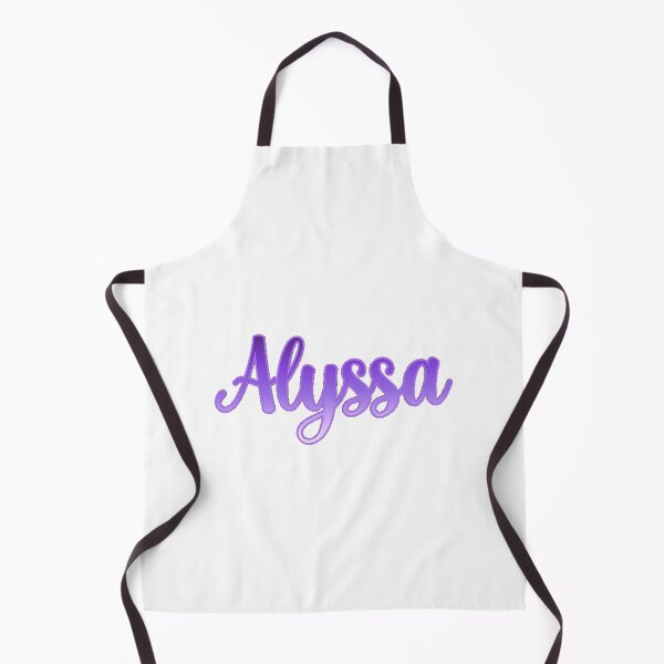 Item preview, Alyssa Bubble Letter Name Cursive Caligraphy Ombré Violet Lavender designed and sold by byemma.