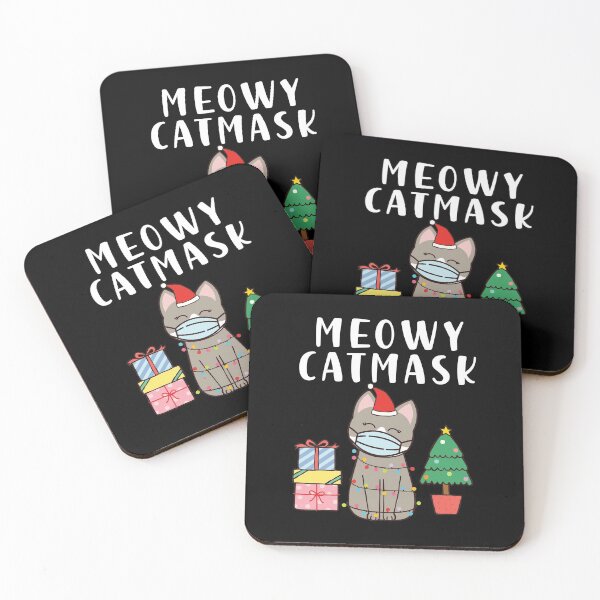 Item preview, Meowy Catmask Cute Christmas 2020 Cat designed and sold by CrystalCrush.