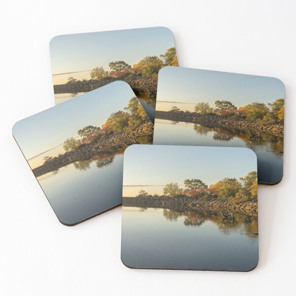 Item preview, Reflecting on Autumn - Softly Balanced Symmetry on the Shore of Lake Ontario designed and sold by Georgia Mizuleva.