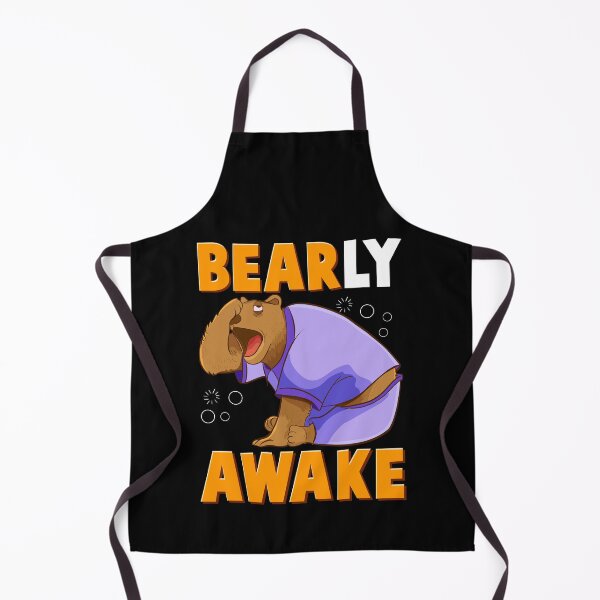 Item preview, Bearly Awake Funny Barely Awake Sleepy Bear Pun designed and sold by perfectpresents.