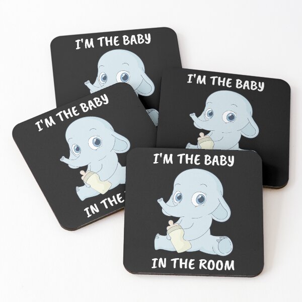 Item preview, I'm The Baby Elephant In The Room (Black Background) designed and sold by mind-illusions.