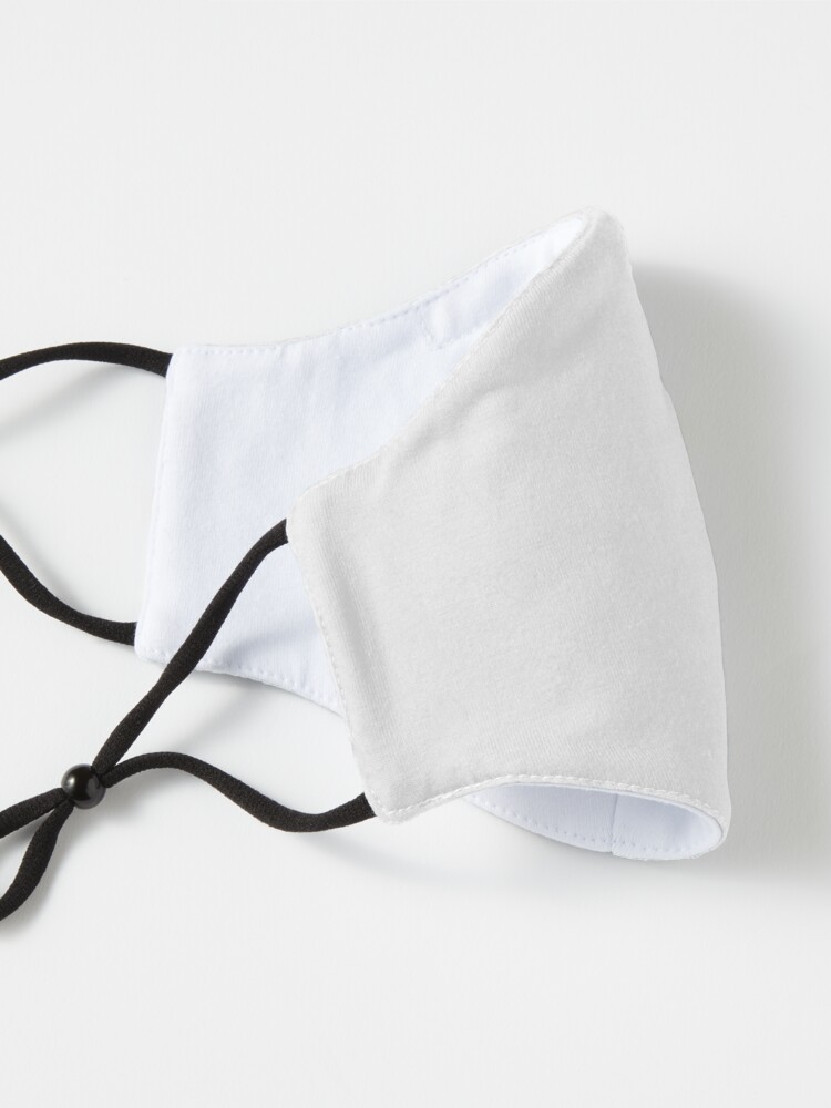 Alternate view of Peony BlackAndWhite Mask