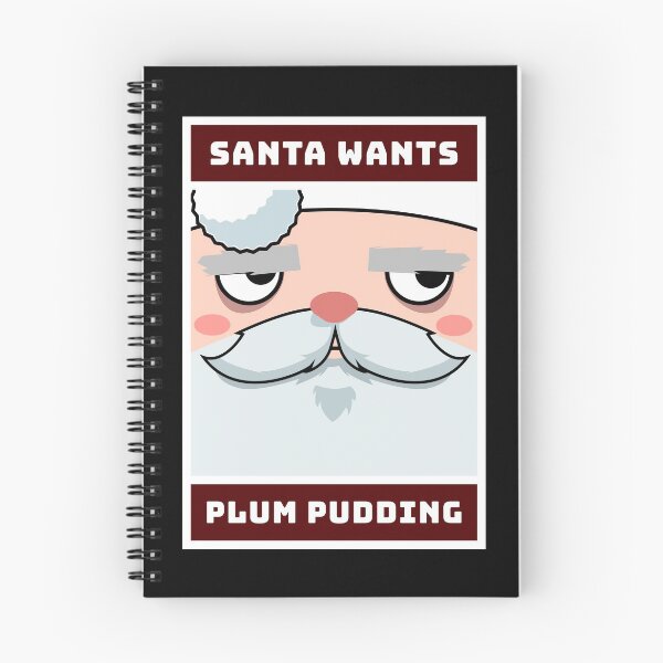 Item preview, Santa Wants Plum Pudding | Merry Christmas Holiday | Santa Face Cartoon designed and sold by Ainbowz-Artwork.