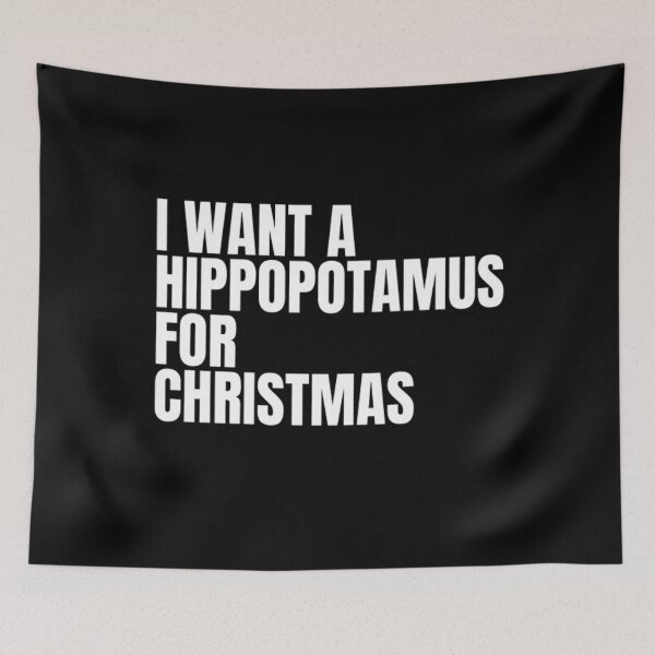 Item preview, I want a hippopotamus for Christmas designed and sold by Sofiadds.