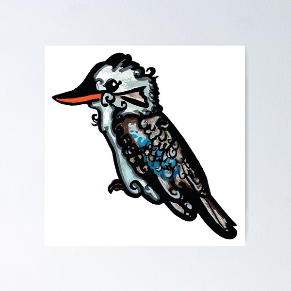 Item preview, Australian Native Bird - Kookaburra designed and sold by Annalee Beer.
