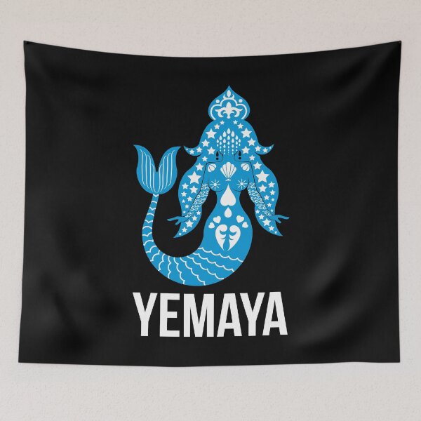 Item preview, Santeria Yoruba African Goddess Veve Orisha Yemaya print designed and sold by jakehughes2015.
