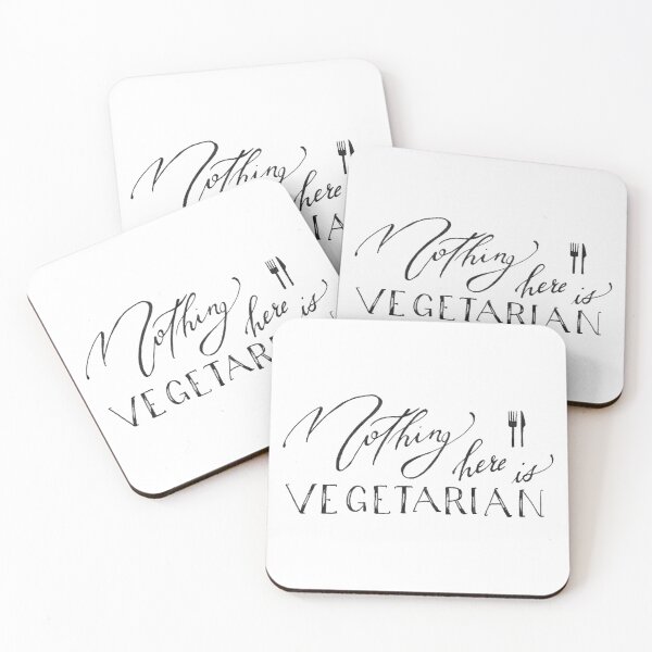 Item preview, Nothing here is vegetarian, black version designed and sold by Cinnamaldeide.