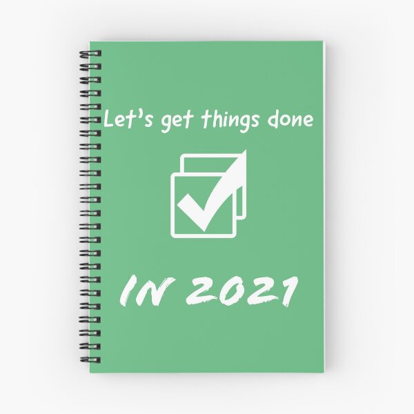 Item preview, Let's get things done in 2021 affirmation: Motivational, positive and inspiring quote designed and sold by TatianaLG.