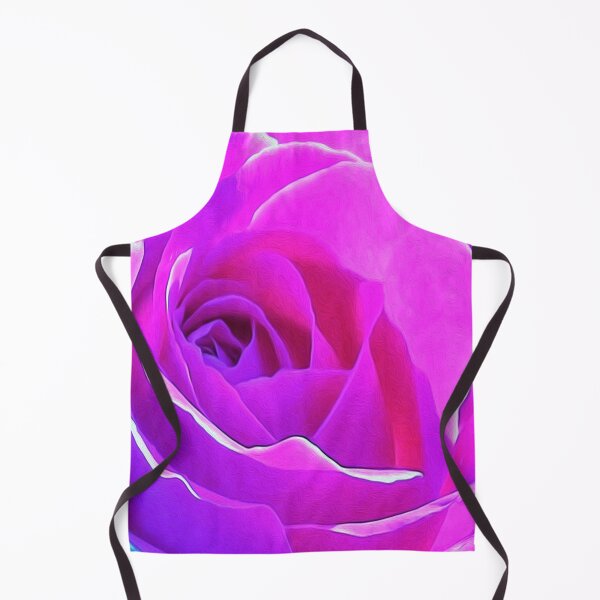 Item preview, Pretty Round Pink and Purple Rose on Blue Painting designed and sold by myrubiogarden.