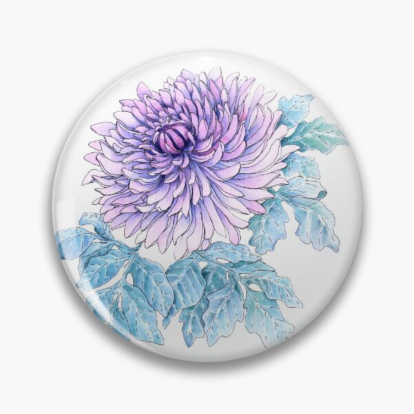 Item preview, purple chrysanthemum designed and sold by forestmagic.
