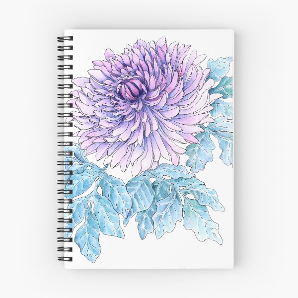 Item preview, purple chrysanthemum designed and sold by forestmagic.