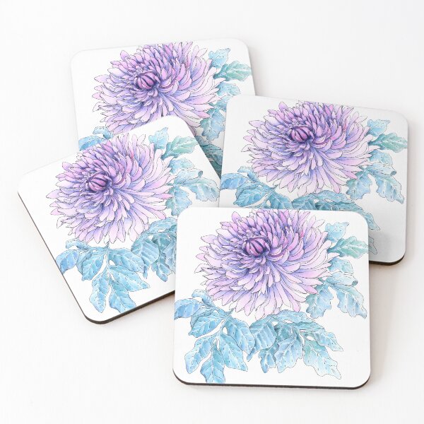 Item preview, purple chrysanthemum designed and sold by forestmagic.