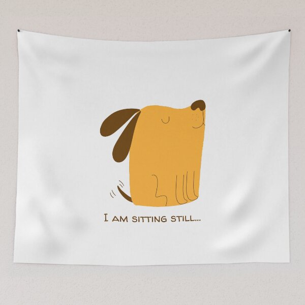 Item preview, Dog Sitting Still designed and sold by starshiporion.