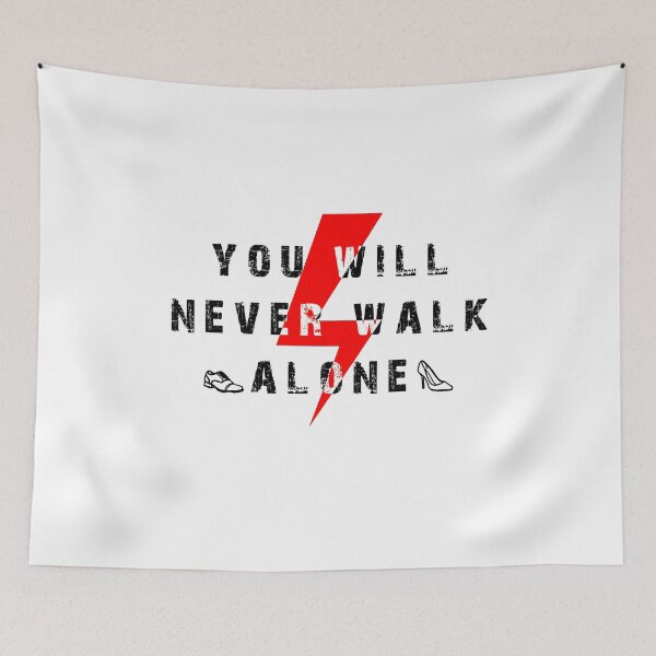 Item preview, YOU WILL NEVER WALK ALONE, POLAND, POLISH WOMEN PROTEST, STRAJK KOBIET, red lightning designed and sold by NiceSign.