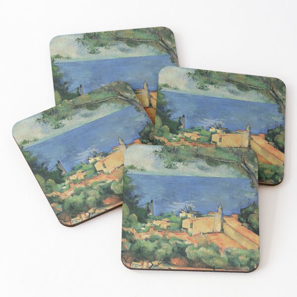 Item preview, L'Estaque With Red Roofs - Paul Cezanne - c1883 designed and sold by CrankyOldDude.