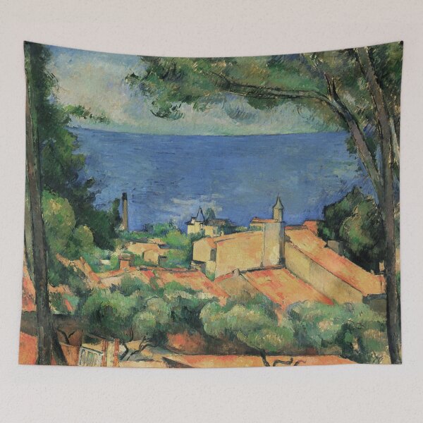 Item preview, L'Estaque With Red Roofs - Paul Cezanne - c1883 designed and sold by CrankyOldDude.