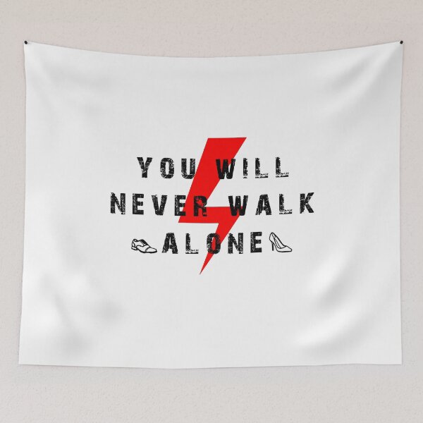 Item preview, YOU WILL NEVER WALK ALONE, POLAND, POLISH WOMEN PROTEST, STRAJK KOBIET, red lightning designed and sold by NiceSign.