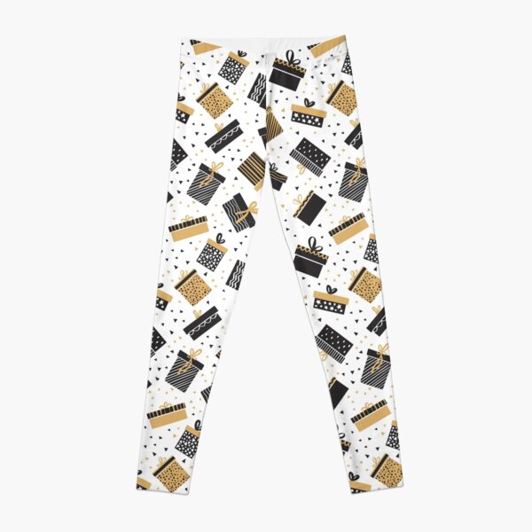 Merry Christmas pattern, gifts design ideas Leggings