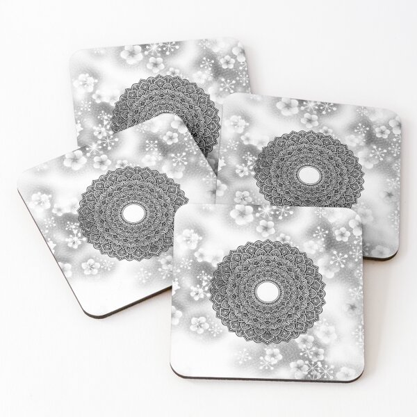 Item preview, Detailed mandala with floral background. designed and sold by Amizoart.