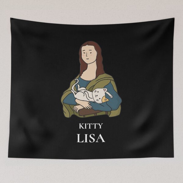 Artikelvorschau, Kitty Lisa, Mona Lisa Katze, Mona Lisa, Mona Lisa Kunst, Mona Lisa Meme entworfen und verkauft von enjoytheshirt.