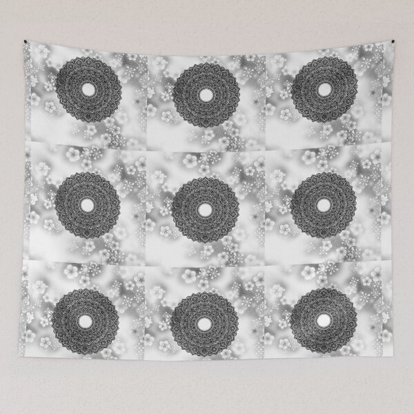 Item preview, Detailed mandala with floral background. designed and sold by Amizoart.