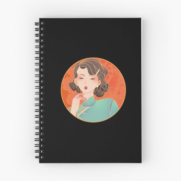 Item preview, Woman in Traditional Chinese Clothing Oriental Art Red Flower designed and sold by Wangfu-tees.