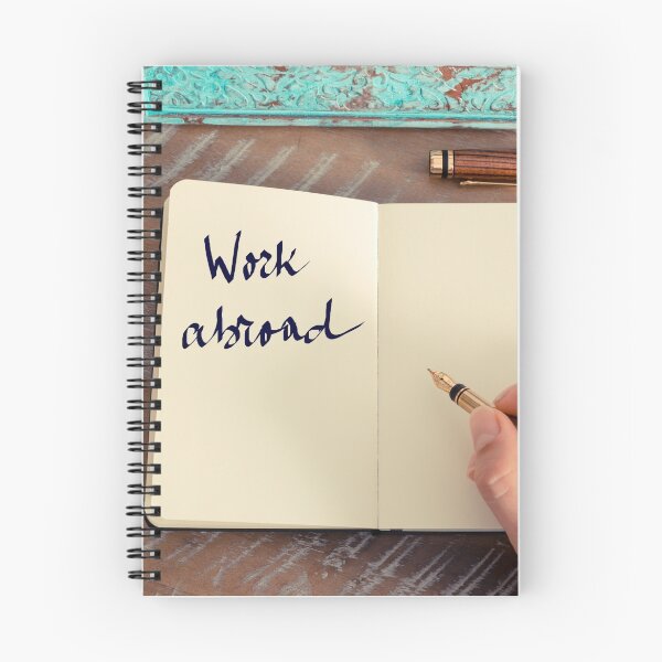Item preview, Motivational concept with handwritten text WORK ABROAD designed and sold by Stanciuc.