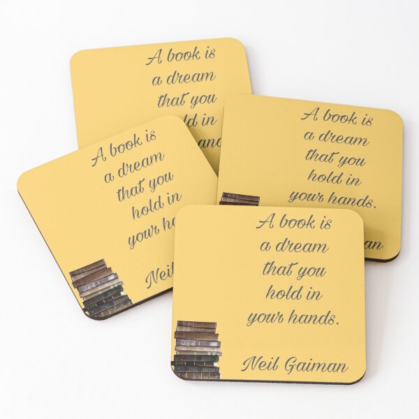 Item preview, Neil Gaiman sobre libros designed and sold by Pelikancrazy.