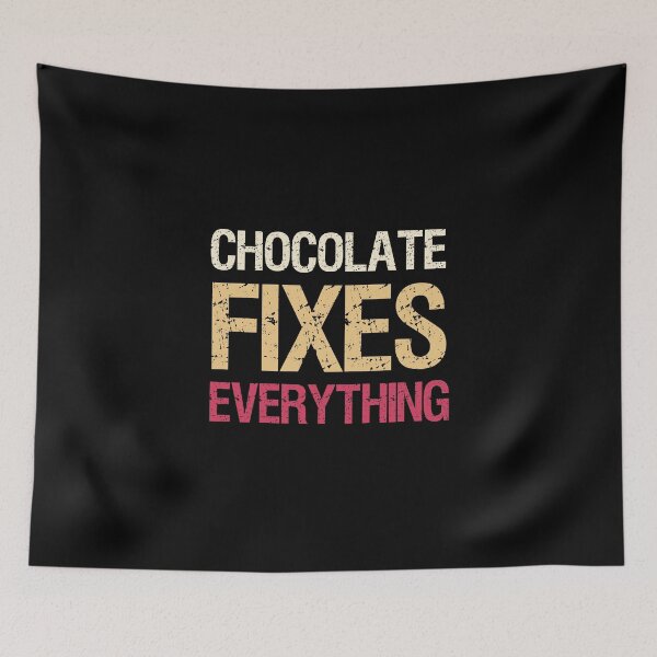 Item preview, Chocolate Fixes Everything / Chocolate lover gift idea / Vintage designed and sold by Chamssou.