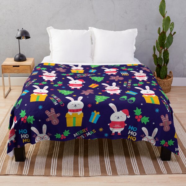 Item preview, Christmas Pattern, happy cute christmas rabbits designed and sold by Phoca Mobil.