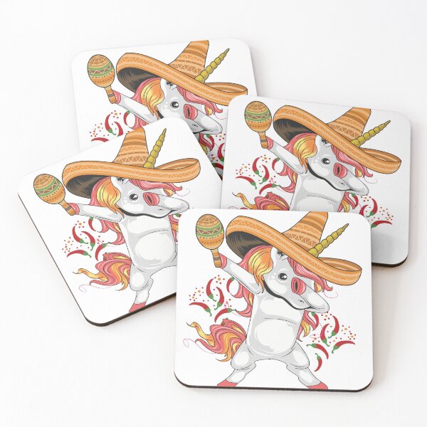 Item preview, Unicorn with mexican hat designed and sold by UrbanAcid.