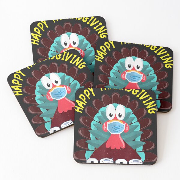 Item preview, Funny Happy Thanksgiving Turkey Face Mask Quarantine 2020 designed and sold by Bonifacio07.