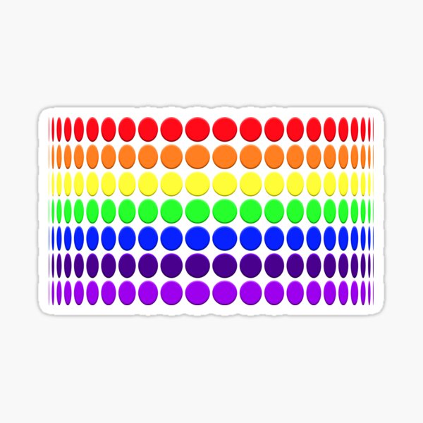 3D Rainbow 4 Sticker
