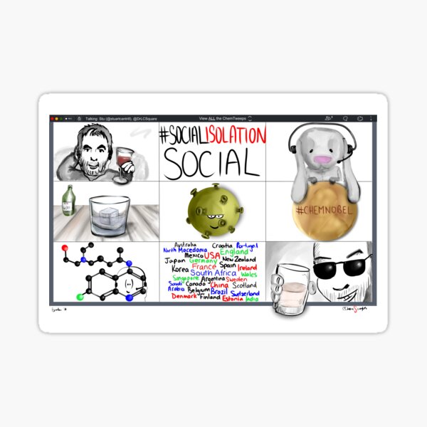 ChemTwitter Social Isolation Social Sticker