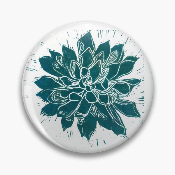 Item preview, Estampado verde azulado Botanical Lino designed and sold by Squirrels-Leap.